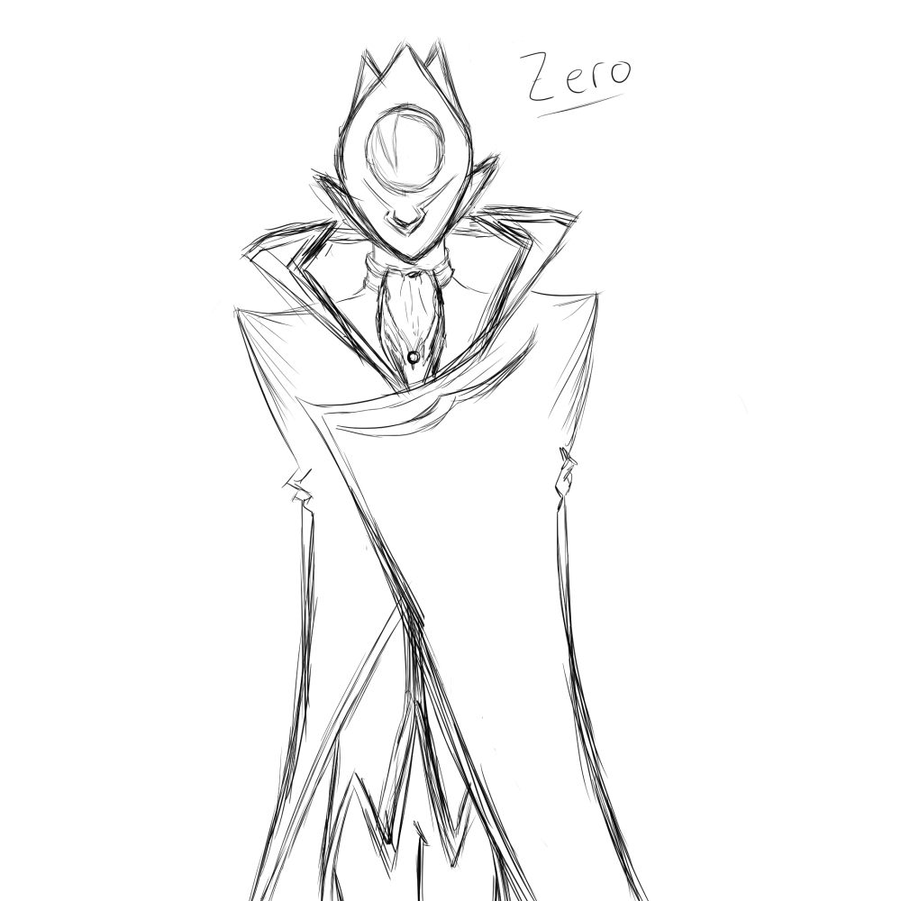 Digital sketch of Zero (Code Geass)